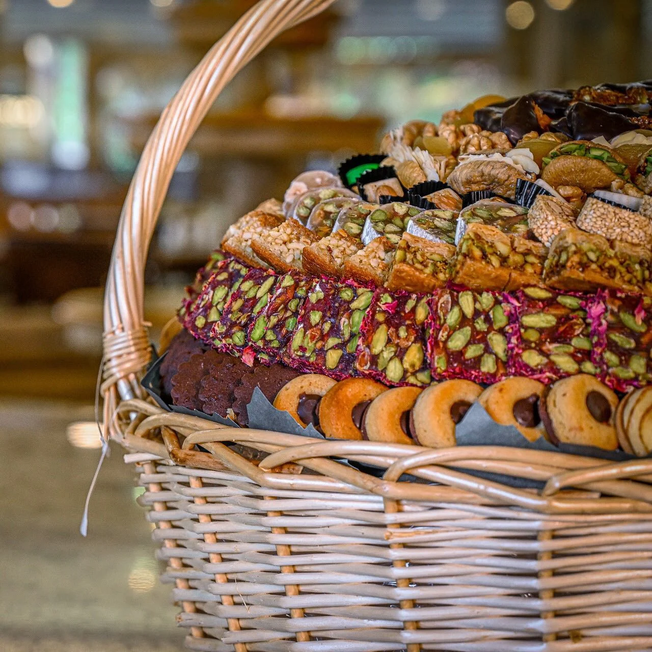 Assorted Goodies in Basket